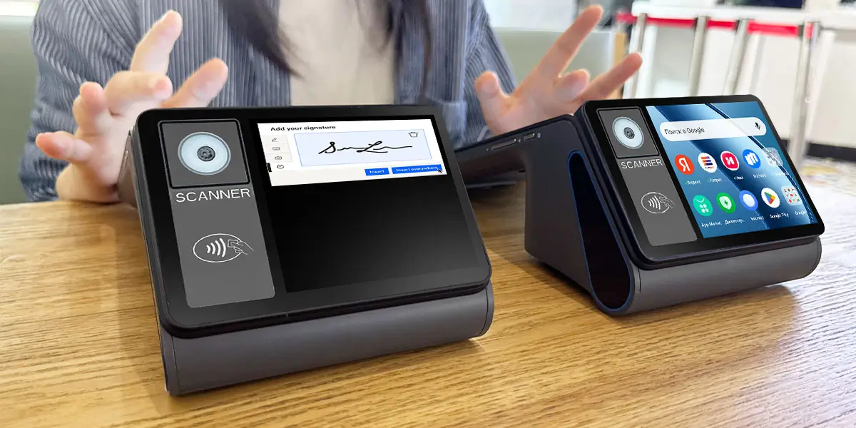 Z108 8英寸3.95英寸平板智能安卓POS机